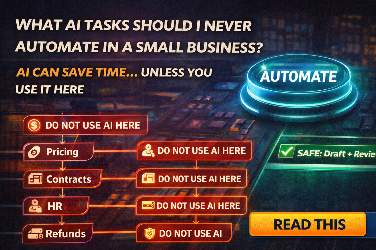 What AI Tasks Should I Never Automate in a Small Business?