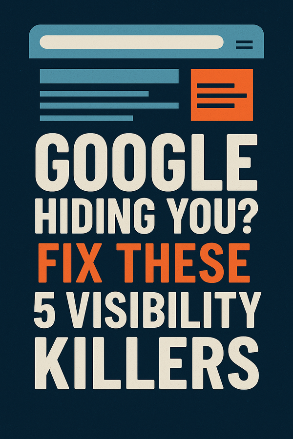 Is Google Hiding You? Fix These 5 Visibility Killers